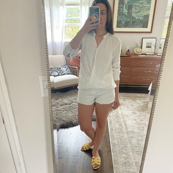 BlankNYC Twist Front White Shirt - Picture 6 of 13